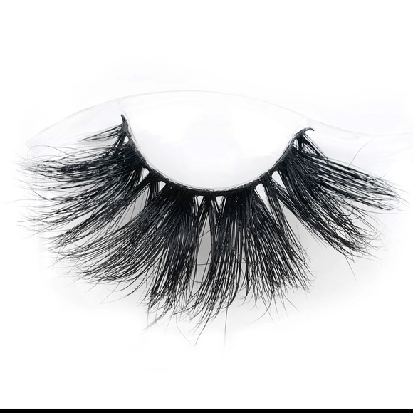 25mm Lashes Mink Eyelashes Natural Hair 3D Mink Lashes Fluffy 1 Pair - Picture 3 of 3